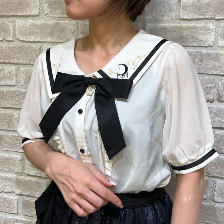 星座刺繍セーラー襟ｂｌ 品番 Igaw Axes Femme アクシーズ ファム のレディースファッション通販 Shoplist ショップリスト