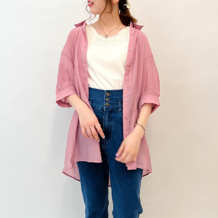 カラーシアーシャツ[品番：IGAW0001953]｜axes femme