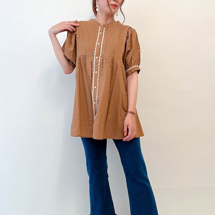 ボリューム袖チュニック[品番：IGAW0001881]｜axes femme