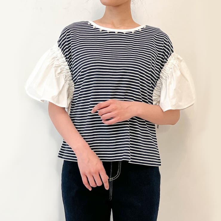 おあさ。ボーダーティシャツ。サイズL。 FIDELITY tシャツ BORDER L/S REGULAR / バスクボーダーシャツ