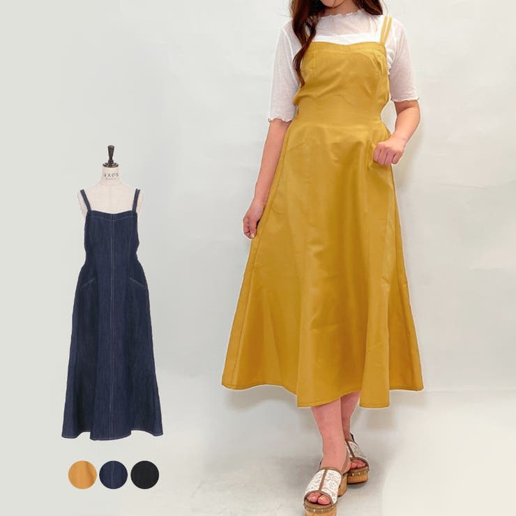 バックリボンキャミワンピース[品番：IGAW0002154]｜axes femme