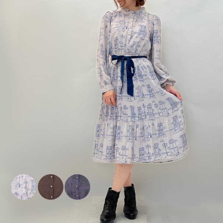 ワンピース　あお　値下げ交渉歓迎sama kids編み上げ肩開きパーカーワンピース | outlet | axes femme