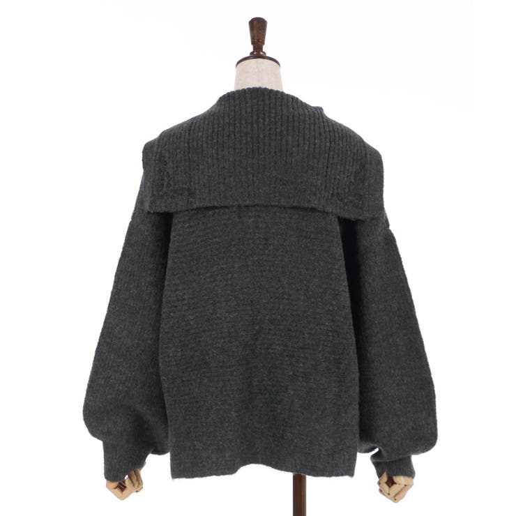 セーラーカラーニットPO[品番：IGAW0001257]｜axes femme