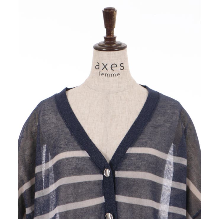 シアーカーディガン | axes femme | 詳細画像15