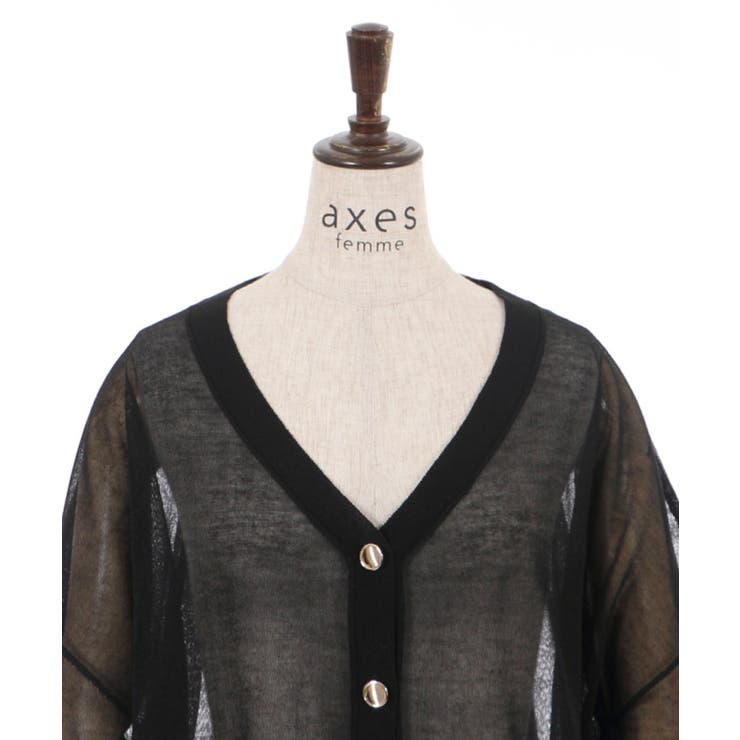 シアーカーディガン | axes femme | 詳細画像25