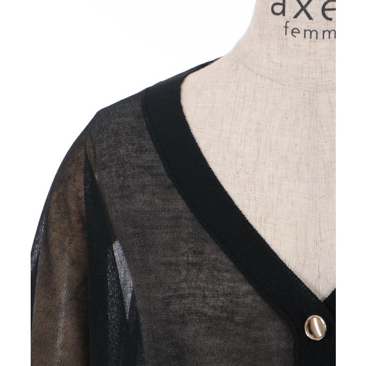 シアーカーディガン | axes femme | 詳細画像27