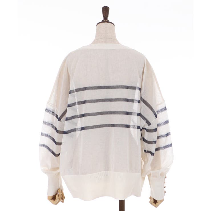 シアーカーディガン | axes femme | 詳細画像4