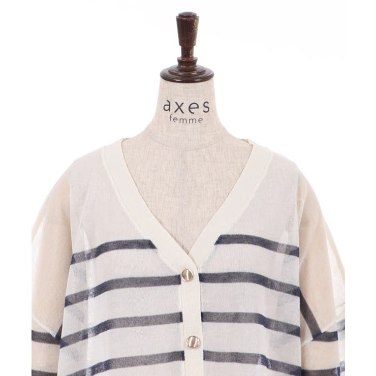 シアーカーディガン | axes femme | 詳細画像5