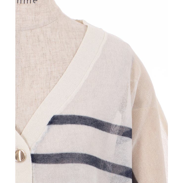 シアーカーディガン | axes femme | 詳細画像7