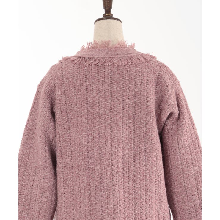 フォクシーカシミヤシルクアンサンブルセット エンジェルロングカーデ二点おまとめ ツイード風ロングカーデ[品番：IGAW0004335]｜axes femme