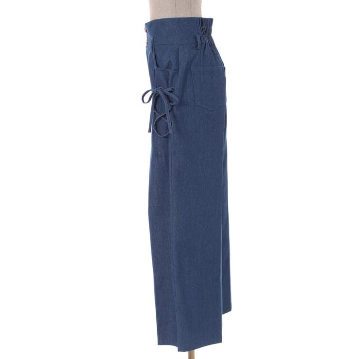 サイドレースアップワイドパンツ[品番：IGAW0003613]｜axes femme