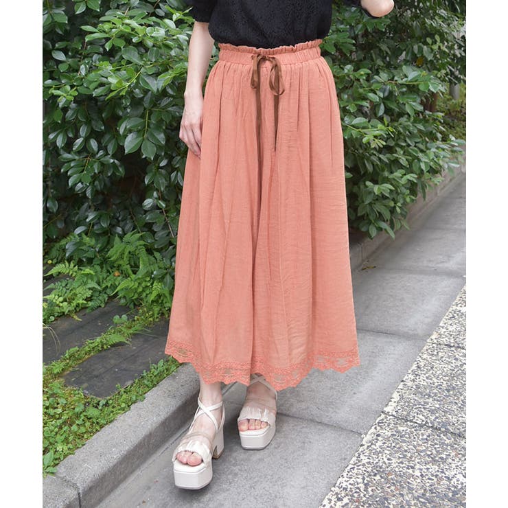 選べる着丈楊柳ワイドパンツ[品番：IGAW0005019]｜axes femme