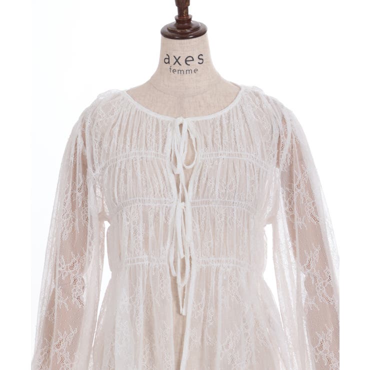 前後2WAYレースプルオーバー[品番：IGAW0004752]｜axes femme 