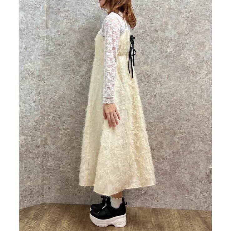 カットジャガードキャミワンピ[品番：IGAW0004818]｜axes femme