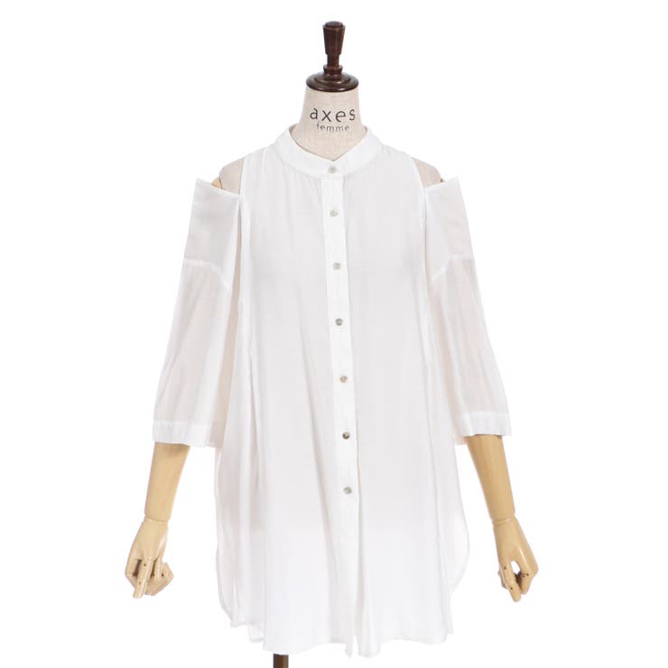 専用♡マイアミ購入 肩のカットアウトがお洒落なチュニックカットソー セール】【WEB限定】カットチュニック（チュニック）｜petit