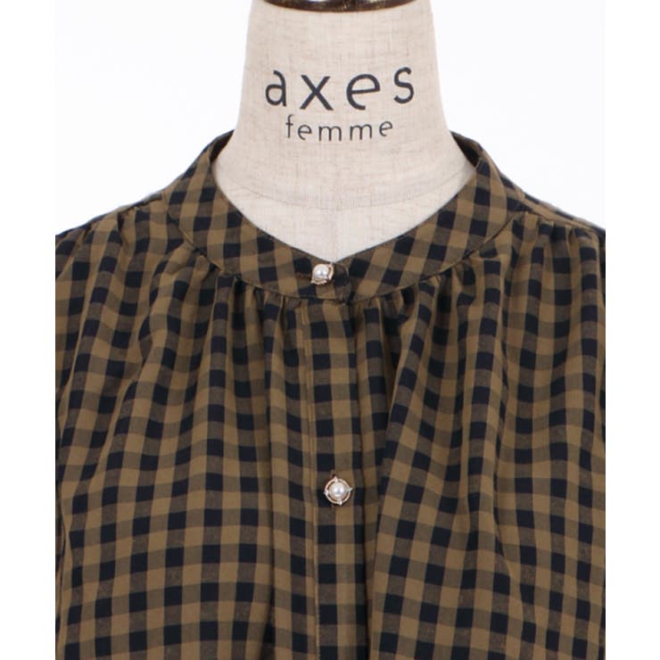チェック柄シャツワンピース[品番：IGAW0000580]｜axes femme