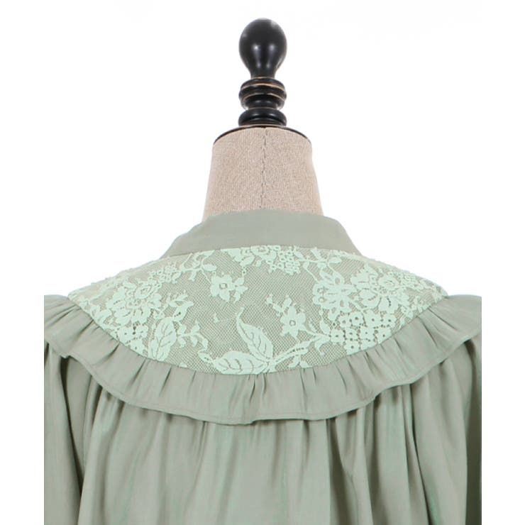 レース切替フリルBL[品番：IGAW0001620]｜axes femme（アクシーズ  