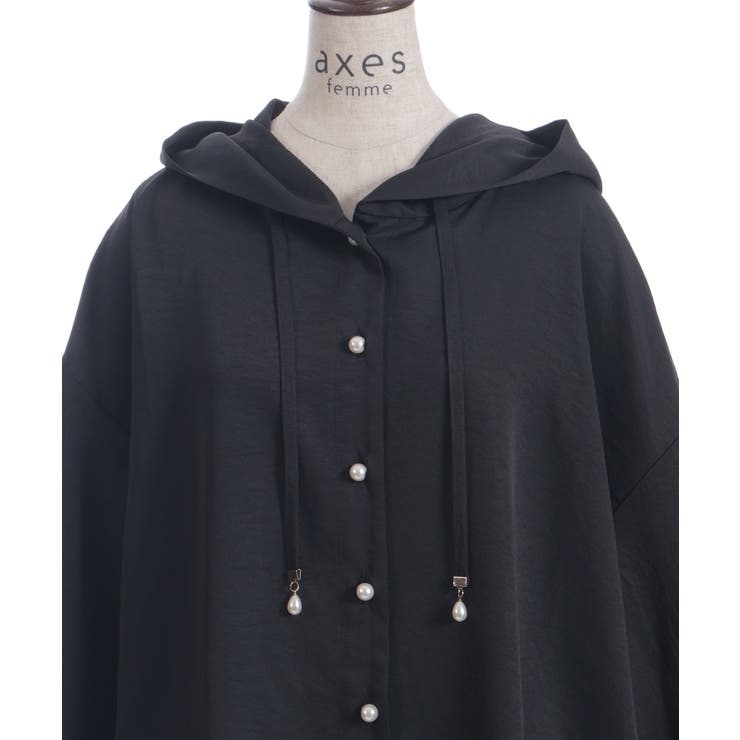 フード付きオーバーシャツ | axes femme | 詳細画像18 