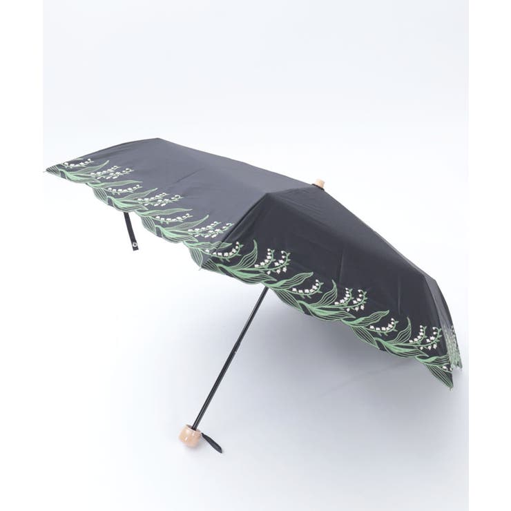 スズラン刺繍晴雨兼用折傘[品番：IGAW0006361]｜axes femme