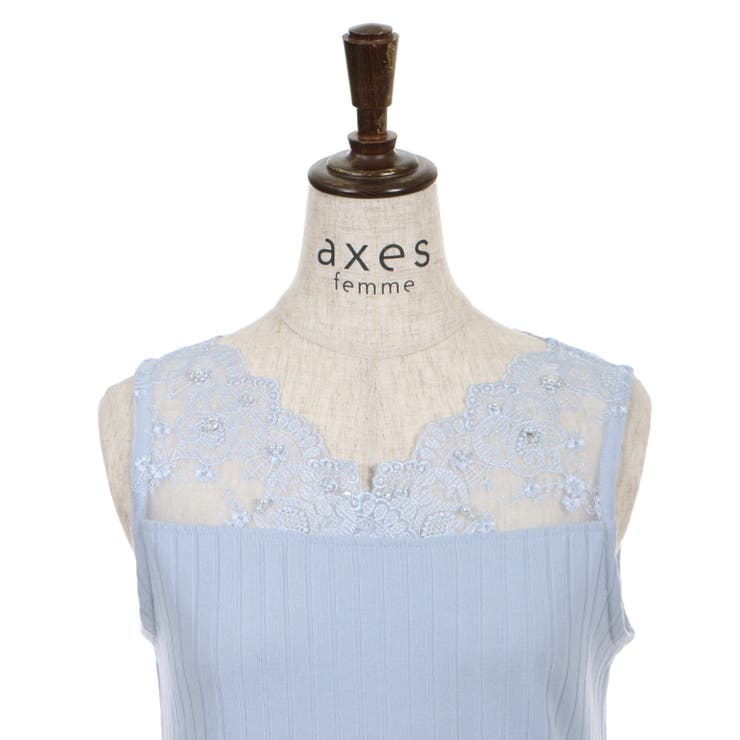 axes femme（アクシーズファム）の「繊細レースタンク（タンク