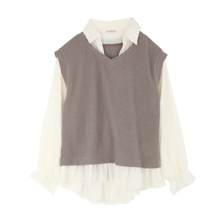 ベストレイヤード風ｐｏ 品番 Igaw Axes Femme アクシーズファム のレディースファッション通販 Shoplist ショップリスト