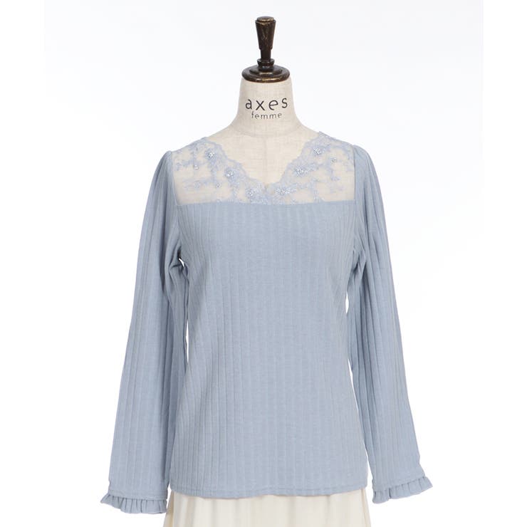 繊細レース長袖インナー[品番：IGAW0000461]｜axes femme（アクシーズ