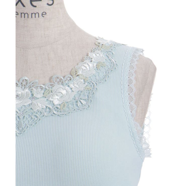 カップ付ローズレースタンク | axes femme | 詳細画像14 