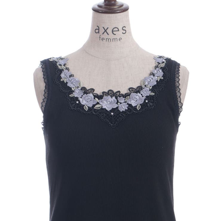 カップ付ローズレースタンク | axes femme | 詳細画像28 