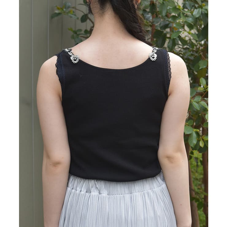 カップ付ローズレースタンク | axes femme | 詳細画像3 