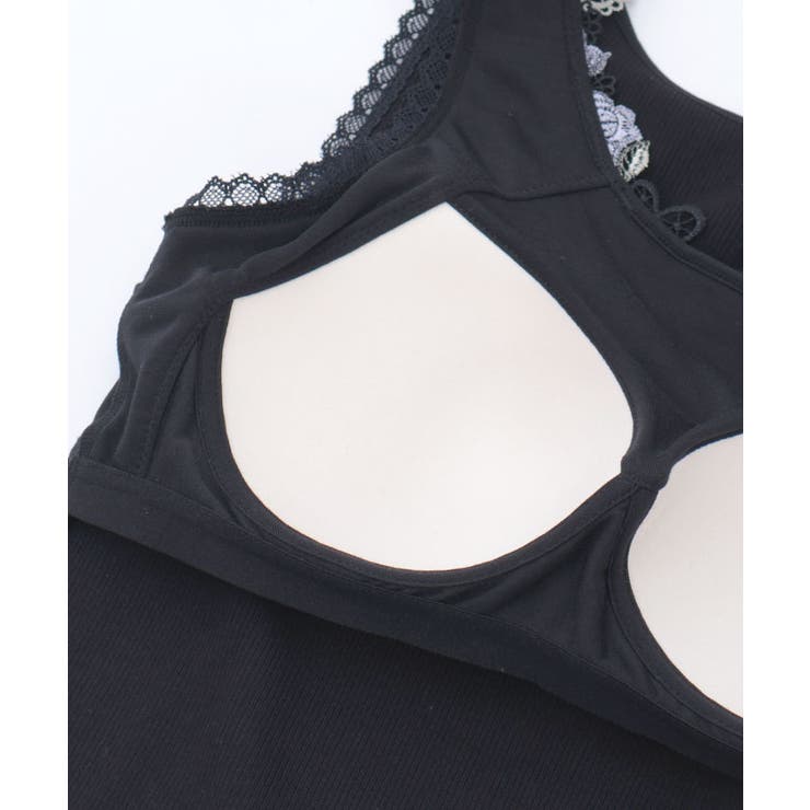 カップ付ローズレースタンク[品番：IGAW0006382]｜axes femme