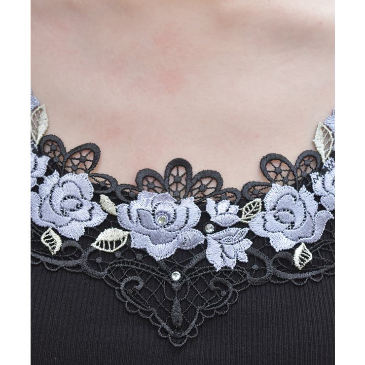 カップ付ローズレースタンク | axes femme | 詳細画像5 