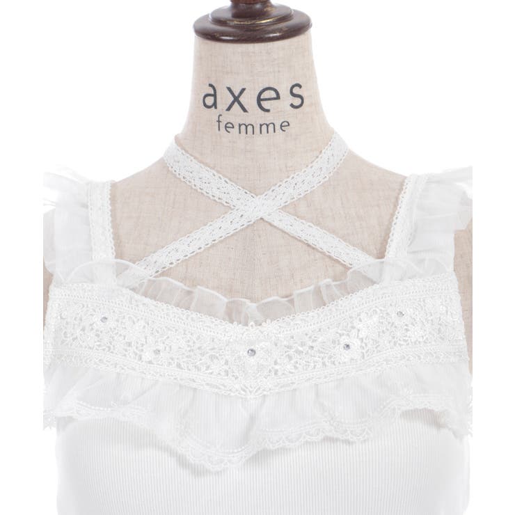 ストラップカップ付タンク | axes femme | 詳細画像16 