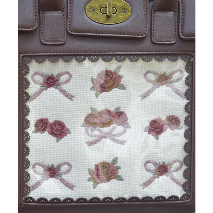ローズ×リボン刺繍バッグ | axes femme | 詳細画像2 