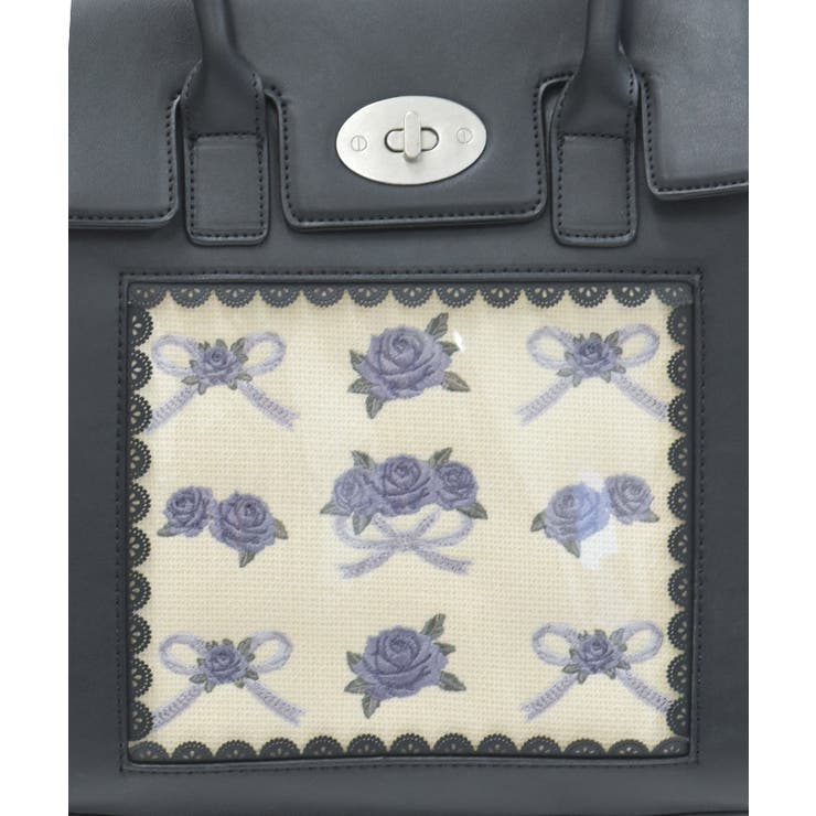 ローズ×リボン刺繍バッグ | axes femme | 詳細画像3 