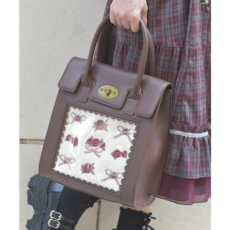 ローズ×リボン刺繍バッグ | axes femme | 詳細画像4 