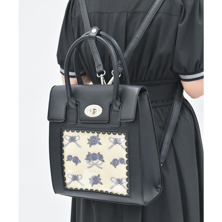 ローズ×リボン刺繍バッグ | axes femme | 詳細画像5 