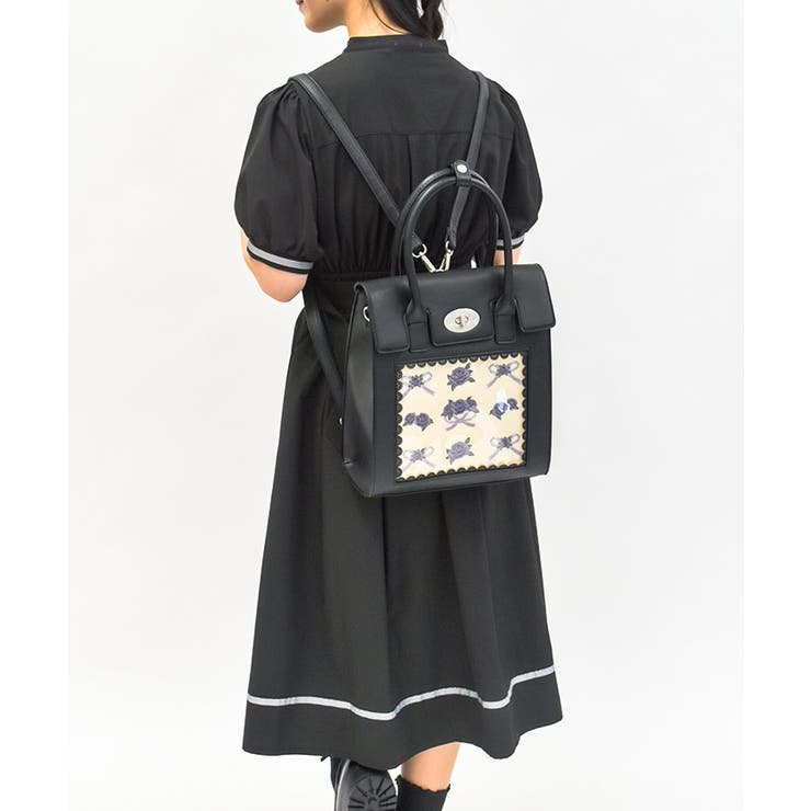 ローズ×リボン刺繍バッグ | axes femme | 詳細画像6 