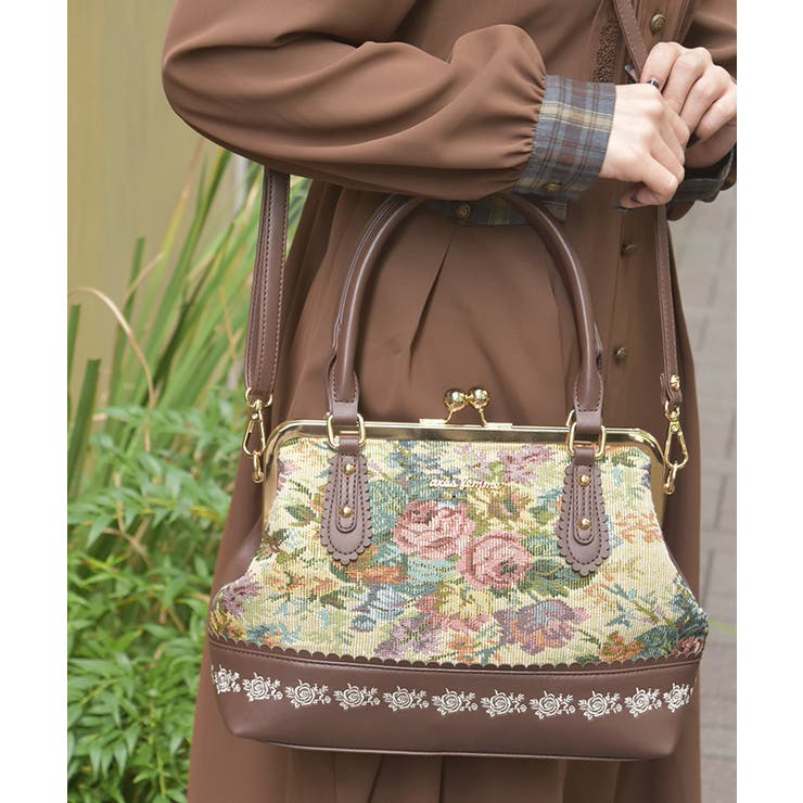 クラシカルがま口ボストン[品番：IGAW0006984]｜axes femme