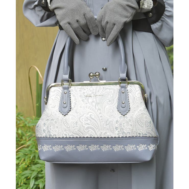 クラシック バスト像 約30cm クラシカルがま口ボストン[品番：IGAW0006984]｜axes femme