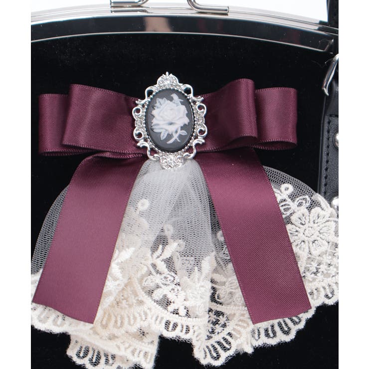 カメオ付リボンベロアバッグ | axes femme | 詳細画像14 