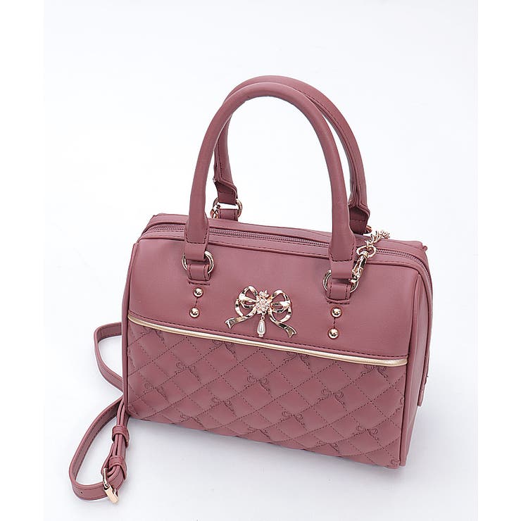 リボン刺繍キルトボストン | axes femme | 詳細画像12 