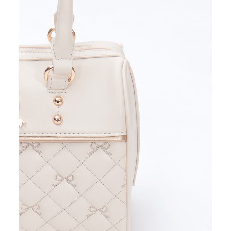 リボン刺繍キルトボストン | axes femme | 詳細画像16 