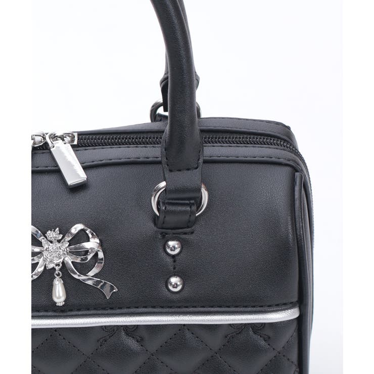 リボン刺繍キルトボストン | axes femme | 詳細画像24 