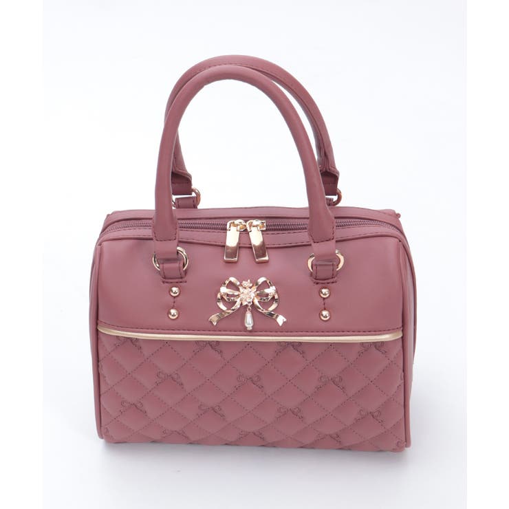 リボン刺繍キルトボストン | axes femme | 詳細画像4 