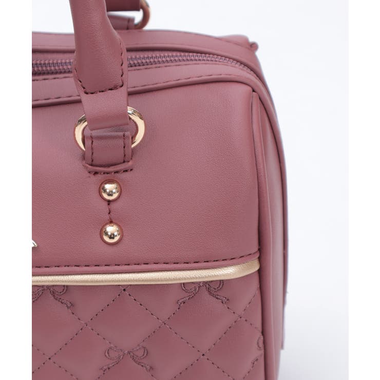 リボン刺繍キルトボストン | axes femme | 詳細画像7 