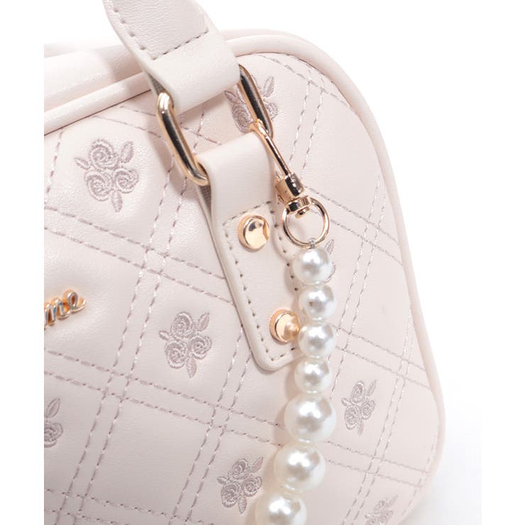 チャーム付ローズキルトバッグ | axes femme | 詳細画像16 