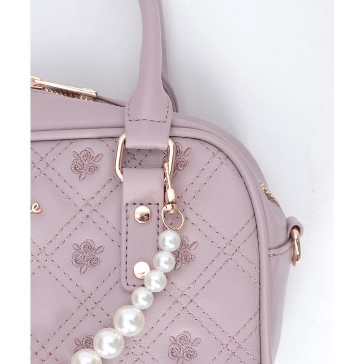 チャーム付ローズキルトバッグ | axes femme | 詳細画像23 