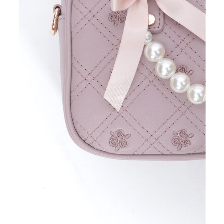 チャーム付ローズキルトバッグ | axes femme | 詳細画像24 