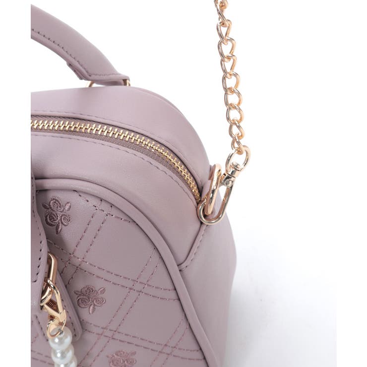 チャーム付ローズキルトバッグ | axes femme | 詳細画像27 