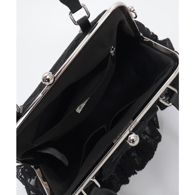 レースフリルがま口バッグ | axes femme | 詳細画像10 